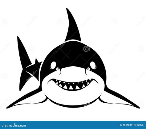 Shark Face Stock Image | CartoonDealer.com #96370369