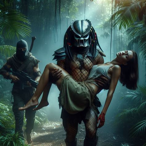 Predator Man Carries Unconscious Woman In Jungle By Razyuv On Deviantart