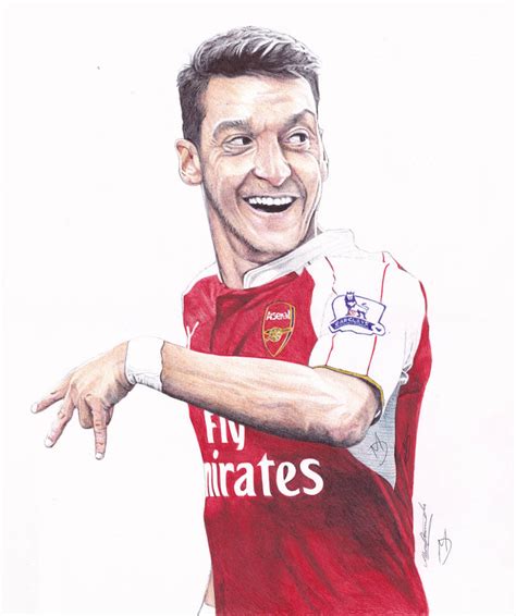 Mesut Ozil Ballpoint Pen Drawing By Demoose21 On Deviantart