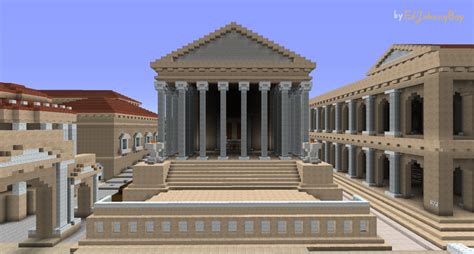 Ejbs Temple Of Castor And Pollux Roman Building Minecraft Project