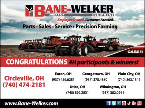 Congratulations Bane Welker Equipment Utica Oh