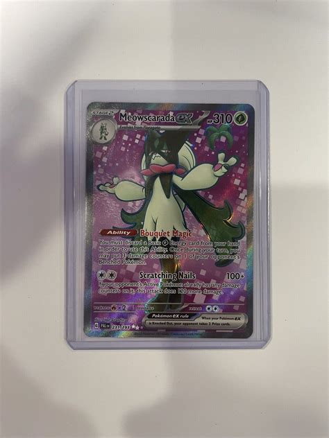 Meowscarada Ex Paldea Evolved Full Art Pokemon Tcg Values Mavin