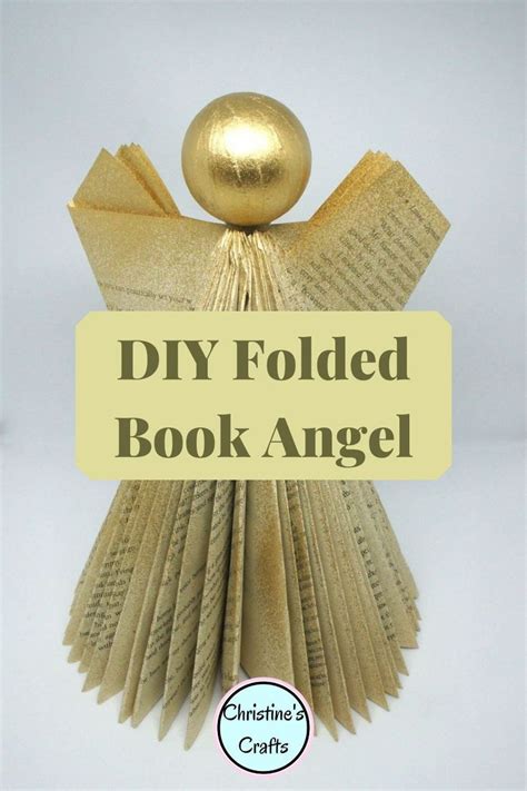 Folded Book Angel How To Make Full Tutorial Christine S Crafts