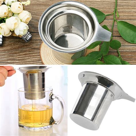 Stainless Steel Spice Cup Metal Tea Mesh Infuser Reusable Strainer