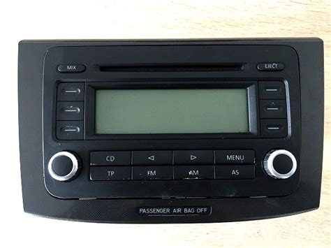 RADIO RCD 300 CD VW GOLF 5 V PASSAT B6 JETTA Pin 7017167153