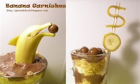 garnishfoodblog fruit carving arrangements  food garnishes banana