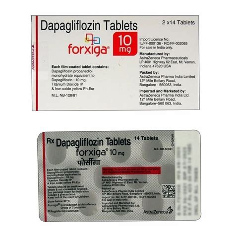 Mg Forxiga Dapagliflozin Tablets At Strip Forxiga Tablets In