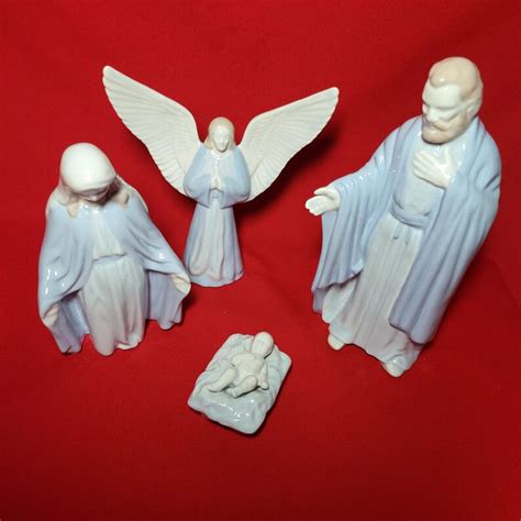 Vintage Nativity Set Porcelain Ceramic 10 Piece Set - Etsy