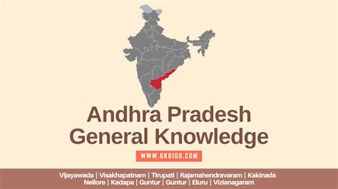 270 Andhra Pradesh General Knowledge Mcqs For 2023 Appsc