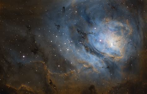 Lagoon Nebula (M8) in Hubble palette : r/astrophotography