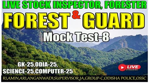 Osssc Forest Guard Forester Mock Test Livestock Inspector Mock