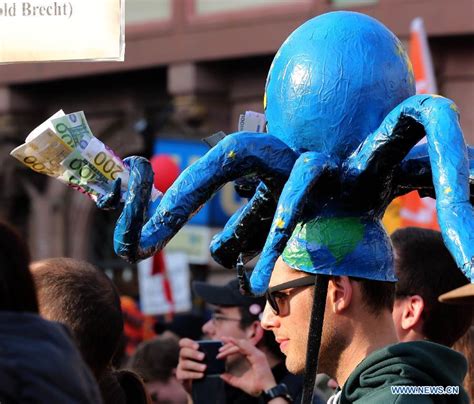 Anti Austerity Protests Continue In Frankfurt Cn