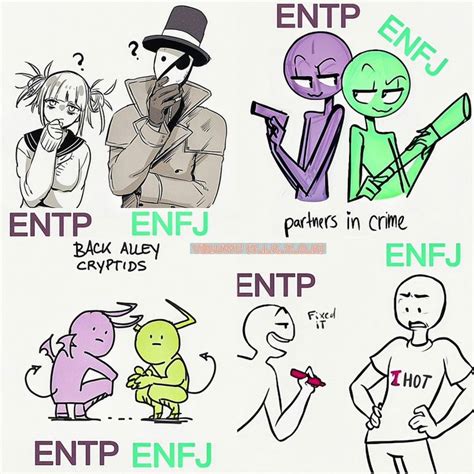 💜entp × Enfj💚 In 2023 Mbti Character Enfj Enfj T