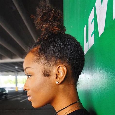 Curly Bun: Natural Hair Bun Styles