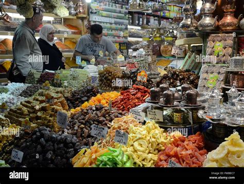 Turkey Istanbul Spice Market Stock Photo Alamy