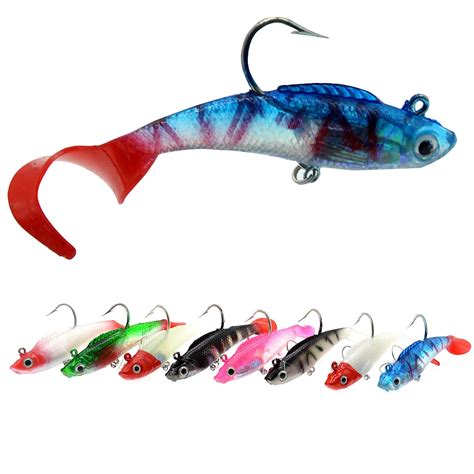 Aliexpress Buy Fishing Long Curly Tail Soft Fish Bait Worm Jig