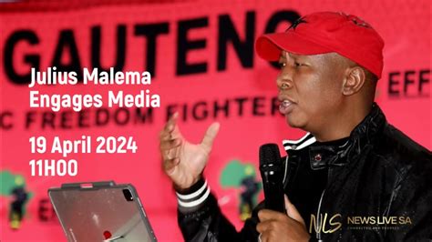 Julius Malema Engages Media On Current Developments In The 2024