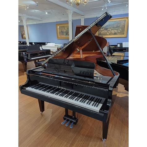 Kawai Grand Piano Model GL10 in Black Polyester with Chrome Fittings