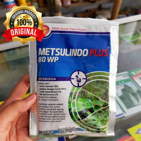 Jual HERBISIDA METSULINDO PLUS 80 WP Pembasmi Gulma Dan Teki Tanaman