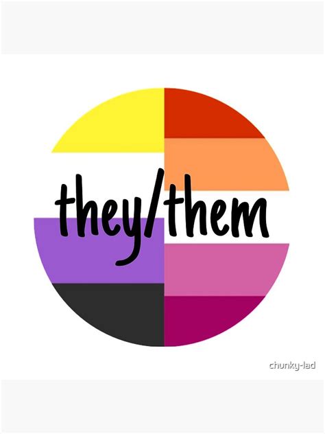 Nonbinary Lesbian They Them Pin For Sale By Chunky Lad Redbubble