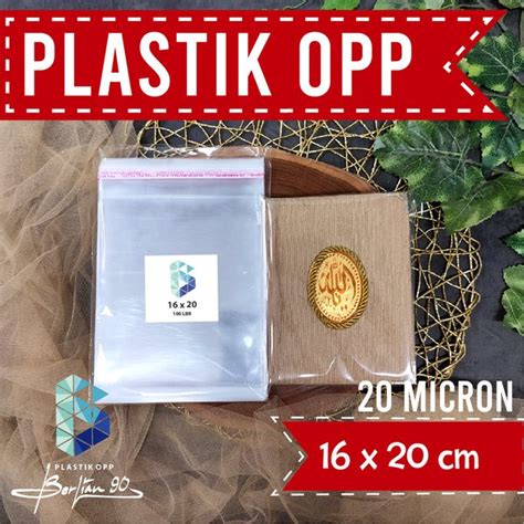 Jual PLASTIK OPP 16 X 20 CM SEAL ATAU LEM TEBAL 20 MIC Di Lapak Plastik