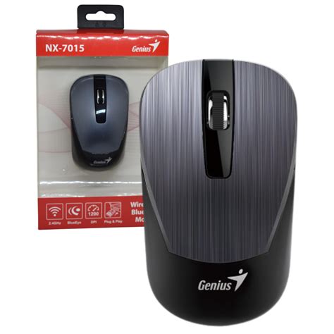 MOUSE GENIUS INALAMBRICO 1200 DPI 3 BOTONES NX 7015 SILVER