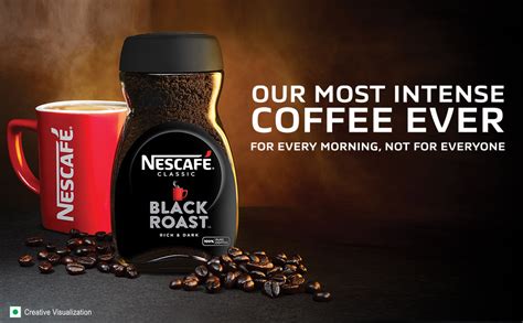 Nescafe Classic Black Roast Instant Coffee 90 Gram Jar Rich Dark