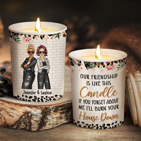 Bestie Our Friendship Is Like A Candle T For Bestie Personalize