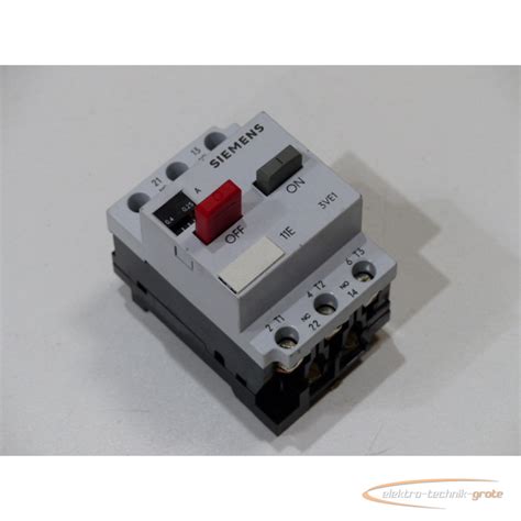 Siemens 3ve1010 2d Circuit Breaker For Motor Protection 399