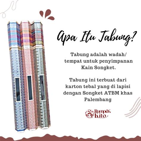 Jual Kotak Wadah Tabung Tempat Penyimpanan Kain Songket Rumpak Kito