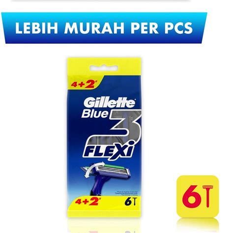 Jual Buran Beli Gillette Alat Cukur Blue Flexi Razor Cukur Isi