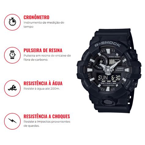 Rel Gio Casio Masculino G Shock Ga Bdr Preto