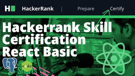 Hackerank Skill Certification React Basic Certification Youtube