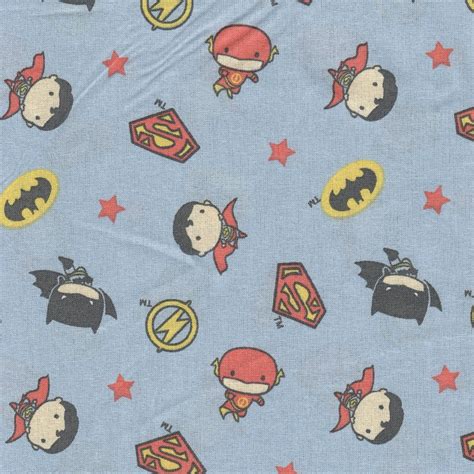 Dc Comic Boy Heroes Quilt Cotton Fabric Sold By The 14 Yard A Quantity