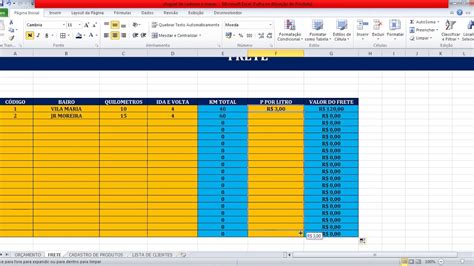 Como Criar Uma Planilha Para Loca O De Cadeiras E Mesas No Excel Youtube