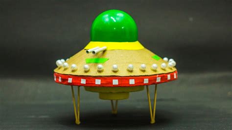 How To Make A UFO With Cardboard School Projects YouTube