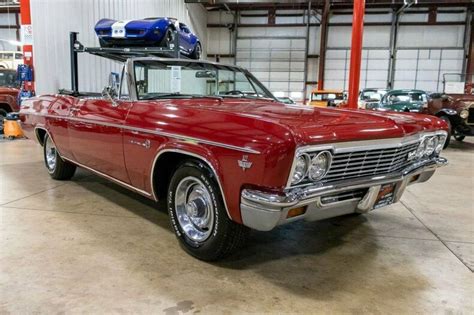 1966 Chevrolet Impala 36824 Miles Regal Red Convertible 327ci V8 4