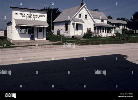 Lincoln Highwayvillage Post Office Watkins Iowa 1993 Stock Photo Alamy