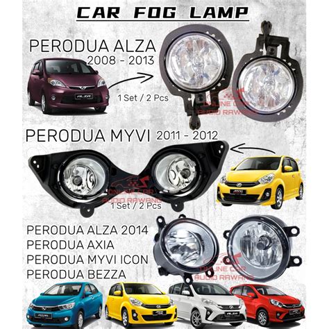 Perodua Alza Old Alza Bezza Myvi Icon Axia Fog Lamp