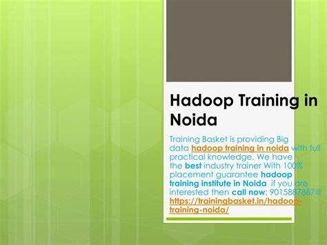 PPT Best Hadoop Training Institute In Noida PowerPoint Presentation