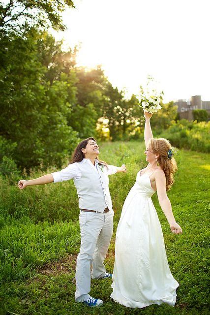 Chic Bridal Outfits For Same Sex Weddings Weddingomania