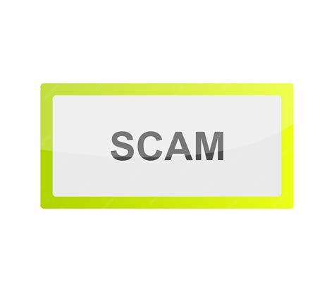Premium Vector | Scam sign