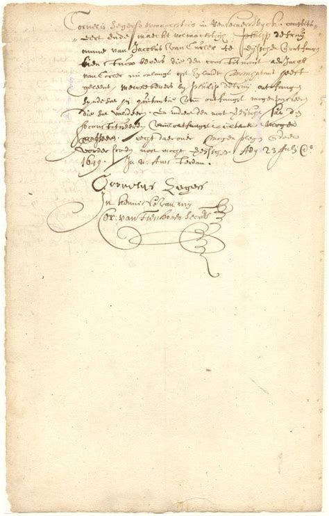 Document Power Of Attorney From Cornelis Segersen To Philip De Truy To