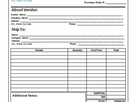 Templates For Purchase Orders 40 Free Purchase Order Templates Forms