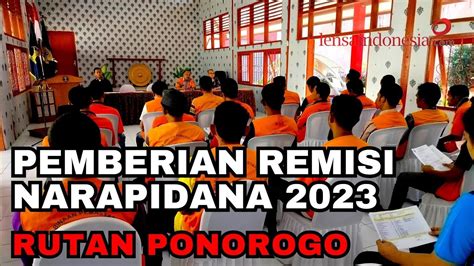 Sidang TPP Remisi 2023 Rutan Ponorogo 94 Narapidana Terima Remisi