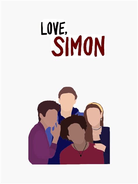 "Love Simon Sticker" Sticker by pamleonie | Redbubble