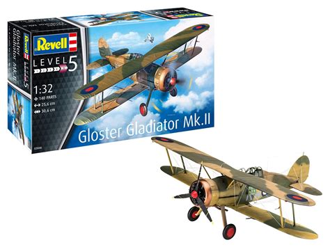 Buy Revell 03846 Gloster Gladiator Mk II Flugzeugmodell 1 32 26 2 Cm