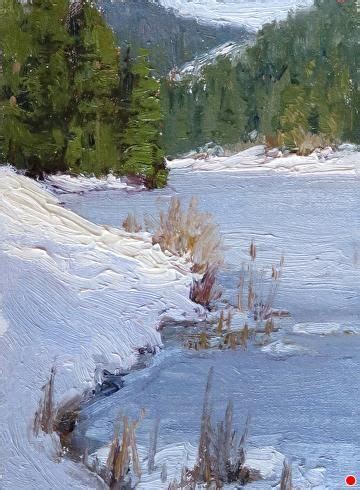 Winter S Blanket By Kathleen Dunphy Oil X Winter Landscape