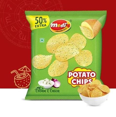 Cream And Onion Flavor Crunchy Potato Chips For Kids With 6 Months