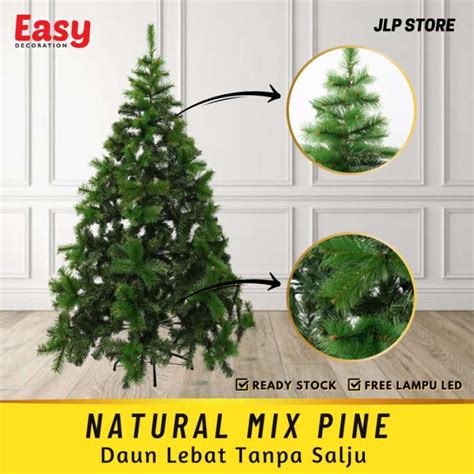 Promo Pohon Natal Premium Tinggi 1 2 Meter 120 Cm 4 Feet Daun Pinus